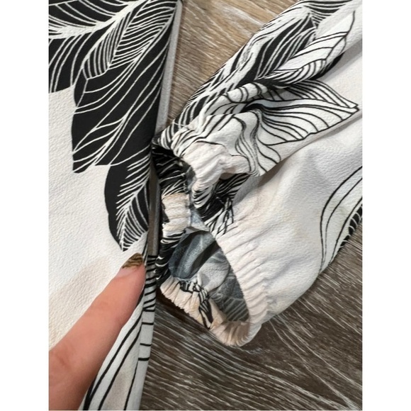 Yoana Baraschi Sz M Womens Tropical Print Tunic Top Hawaiian Peasant Blous - Picture 11 of 15